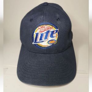 Miller Lite Beer Logo Baseball Hat fiberoptic
